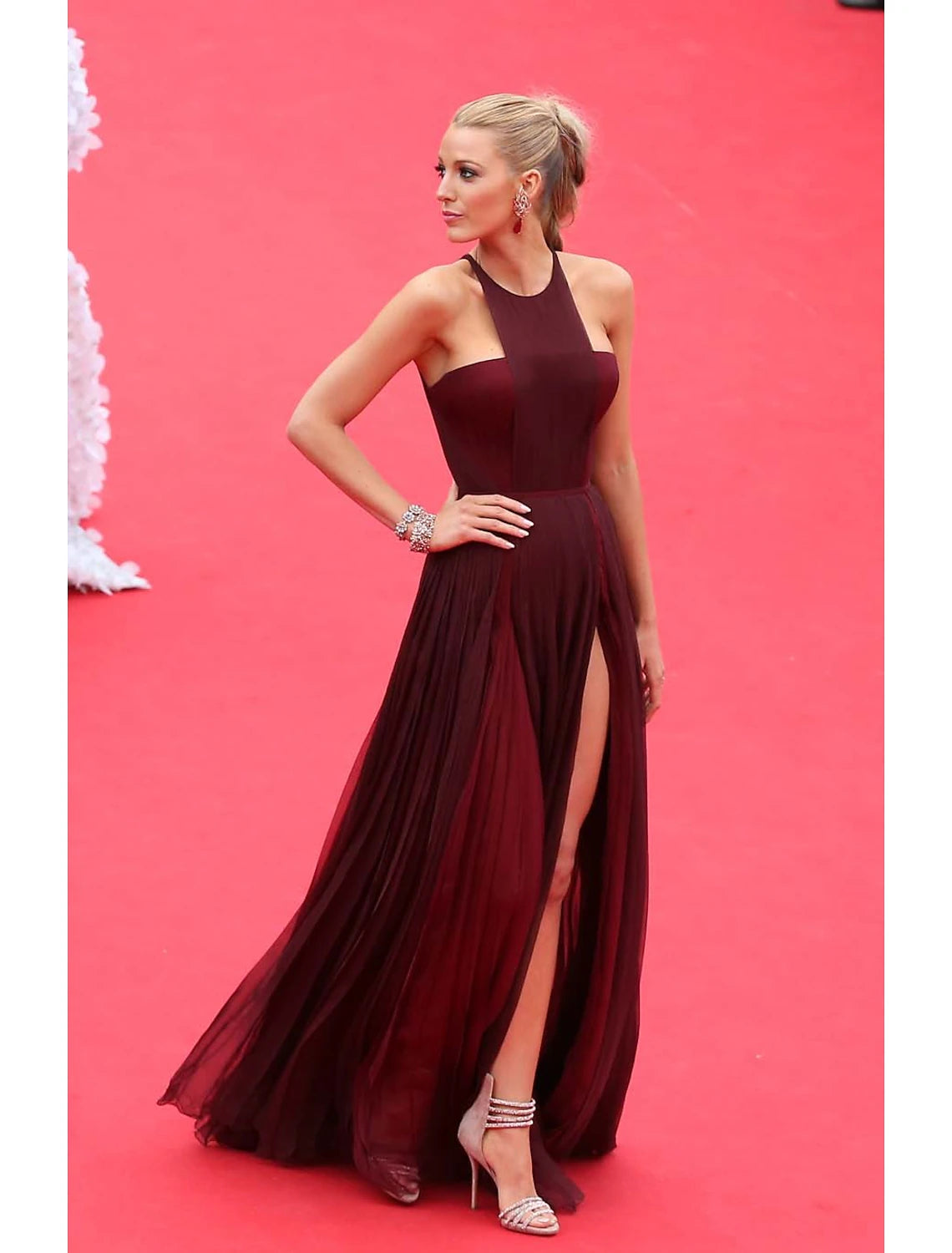 prom dress preservationBlake Lively Burgundy Celebrity Prom Dress Cannes Film Festival 2014 Red Carpet