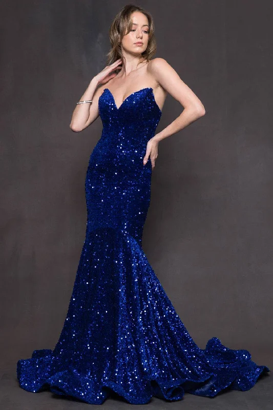 prom dress inspiration galleriesEmbroidered Sequin Open Back Mermaid Long Prom Dress AC392