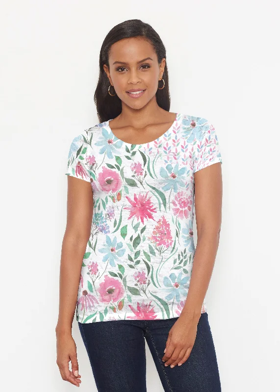 women's tops for mixing and matching with different bottomsHello Dolly (8038) ~ Short Sleeve Scoop Shirt