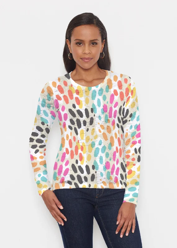 women's tops for those who want to stay on top of the latest fashion trends and wear pieces that are both stylish and on-trendSanta Fe (14267) ~ Signature Long Sleeve Crew Shirt