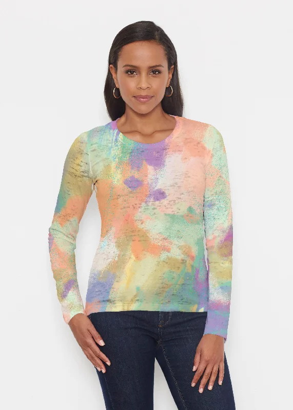 women's tops for fashion-forward individualsChalk Of Dreams (17278) ~ Signature Long Sleeve Crew Shirt