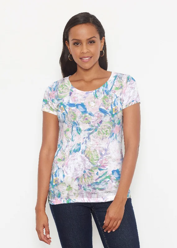 women's tops for date nightsGiGi (17251) ~ Short Sleeve Scoop Shirt