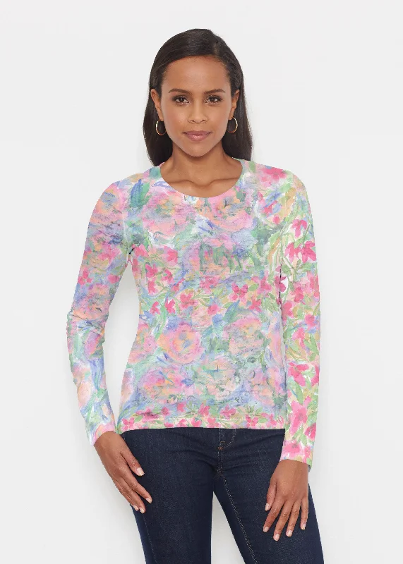 women's tops with flutter sleevesPenelope (17255) ~ Signature Long Sleeve Crew Shirt