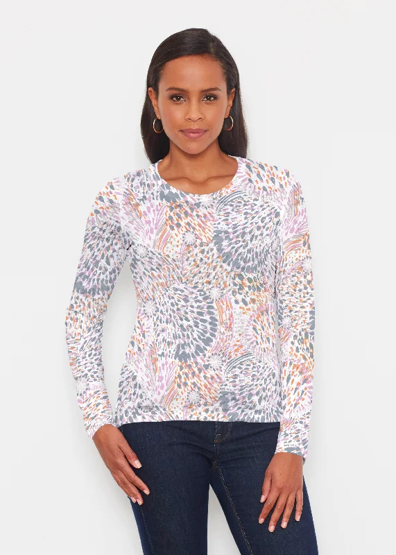 women's tops made from cottonBig Bang (8092) ~ Signature Long Sleeve Crew Shirt