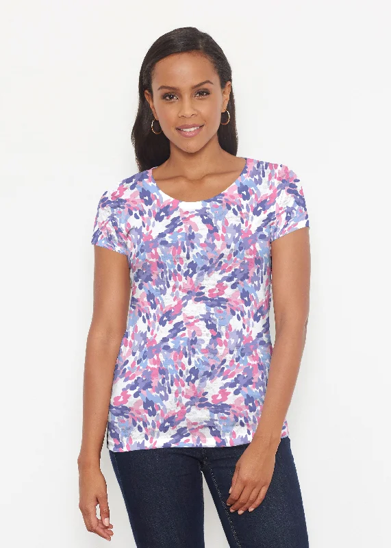 cozy women's tops for fall and winterLillypad Pink (10190) ~ Short Sleeve Scoop Shirt