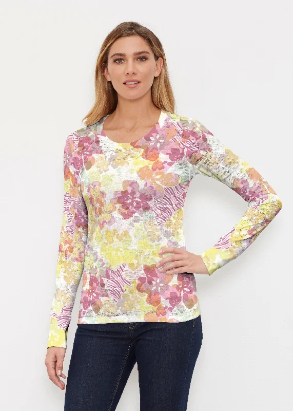 women's tops for those who want to invest in timeless piecesHollyhocks (8070) ~ Thermal Long Sleeve Crew Shirt