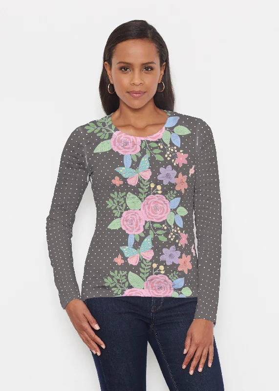 women's tops for those who want to stay on top of the latest fashion trends and wear pieces that are both stylish and on-trendRosalyn (14298) ~ Signature Long Sleeve Crew Shirt