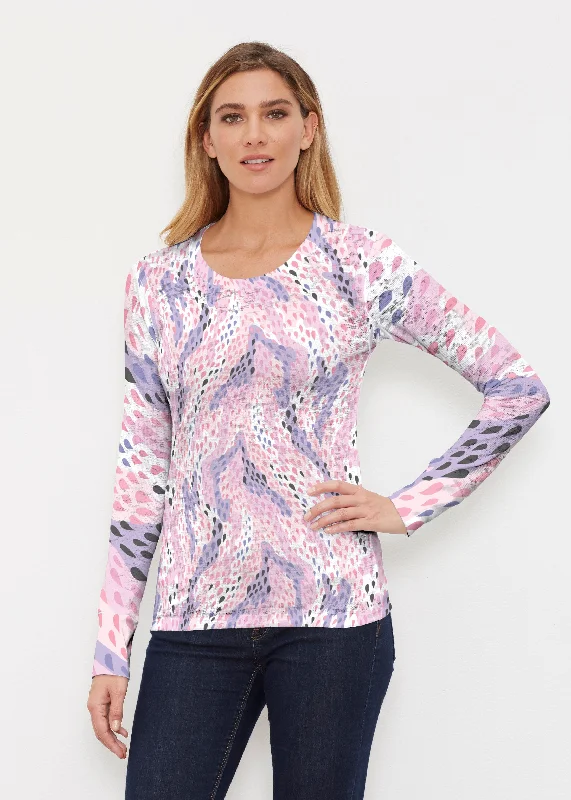 women's tops for those who want to create stylish and put-together outfits without spending a fortuneSpring Rain (14268) ~ Thermal Long Sleeve Crew Shirt