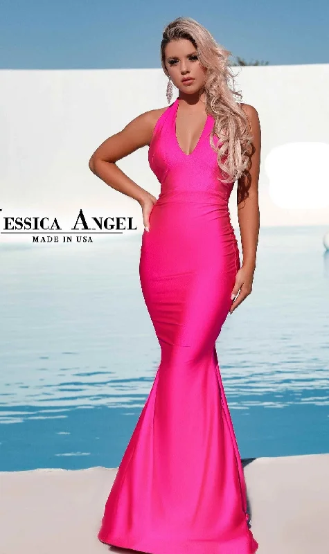 Formal Dress for Small WeddingsLong Halter Mermaid Formal Dress: Jessica Angel 758