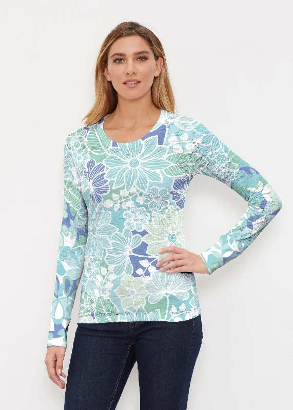 women's tops with unique designsHawaii Isles (13609) ~ Thermal Long Sleeve Crew Shirt