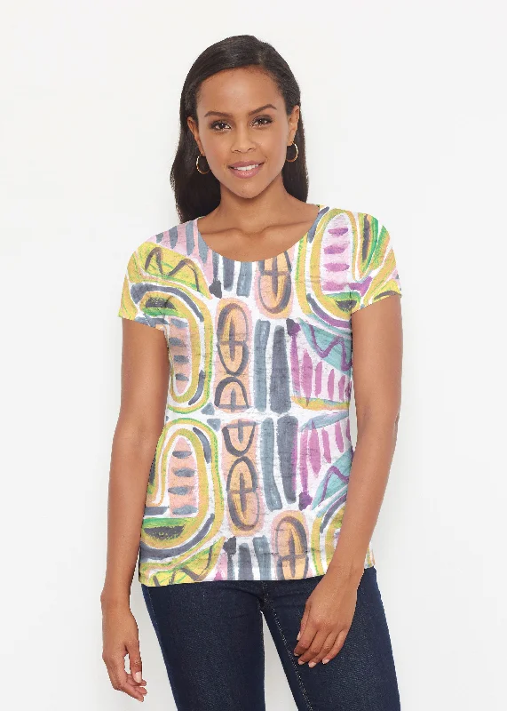 women's tops for those who love to shop for unique findsMusical Dance (17263) ~ Short Sleeve Scoop Shirt