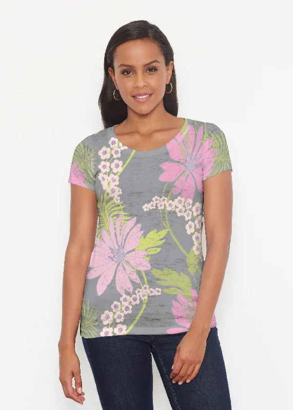 women's tops for everyday eleganceLeeLee (14304) ~ Short Sleeve Scoop Shirt