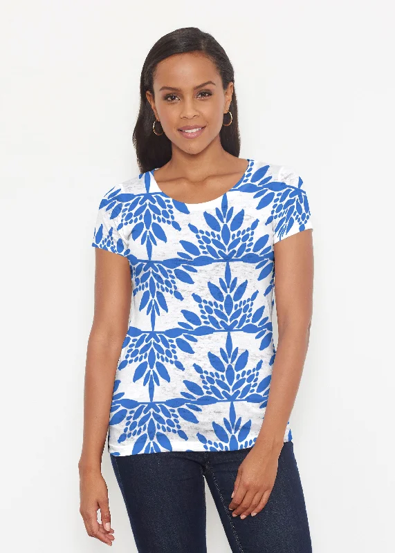 women's tops with floral printsEccentric (8043) ~ Short Sleeve Scoop Shirt