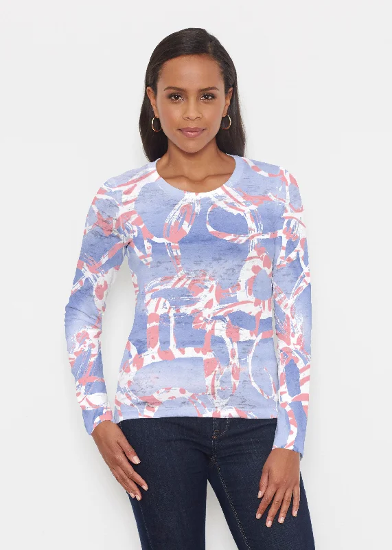 women's tops for date nightsRound About Perri (16253) ~ Signature Long Sleeve Crew Shirt