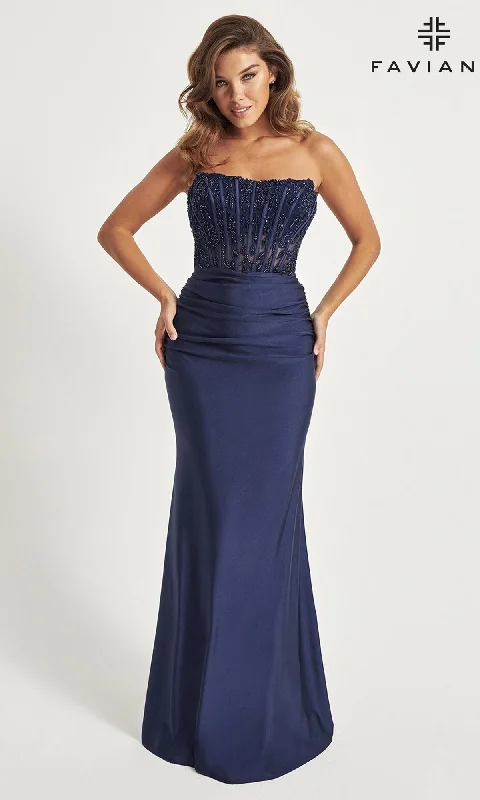 Formal Dress for Eco-Friendly ThemesCorset Faviana Strapless Long Formal Dress 11081