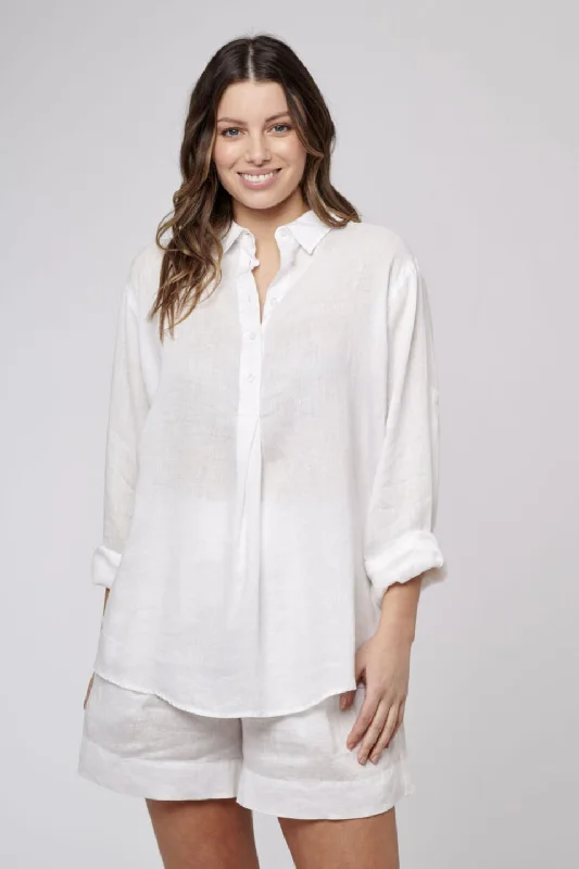 women's tops for layeringCoastal Shirt- White