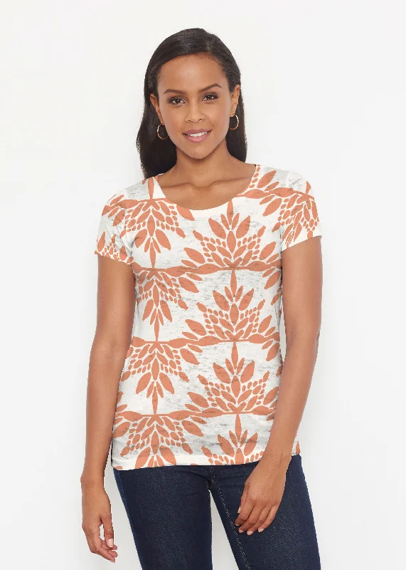 women's tops for those who want to add a pop of color to their outfitsEccentric Spice (8059) ~ Short Sleeve Scoop Shirt