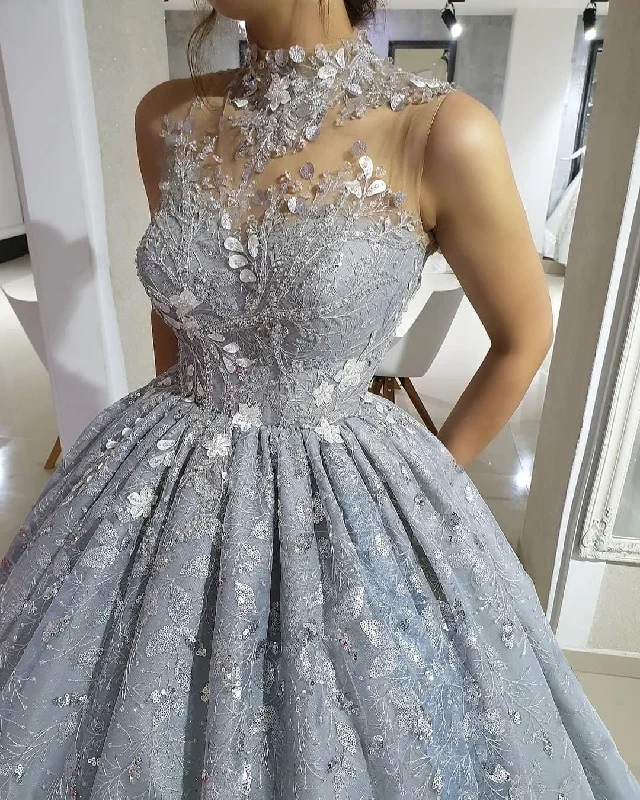 Formal Dress for Masquerade BallsGlamorous A-line Princess Dress Ball Gown Sweet 16 Dress Y4001