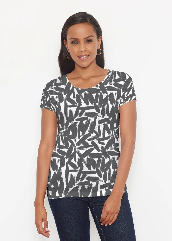 women's tops for those who want to show off their figure in a flattering wayPick Up Sticks (14300) ~ Short Sleeve Scoop Shirt