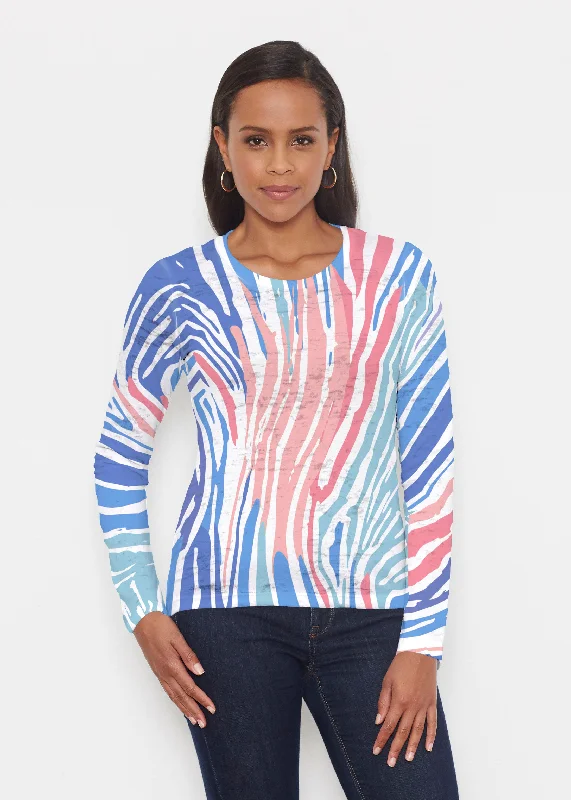 women's tops for those who want to stay updated with the latest fashion trendsFruity Stripes (14272) ~ Signature Long Sleeve Crew Shirt