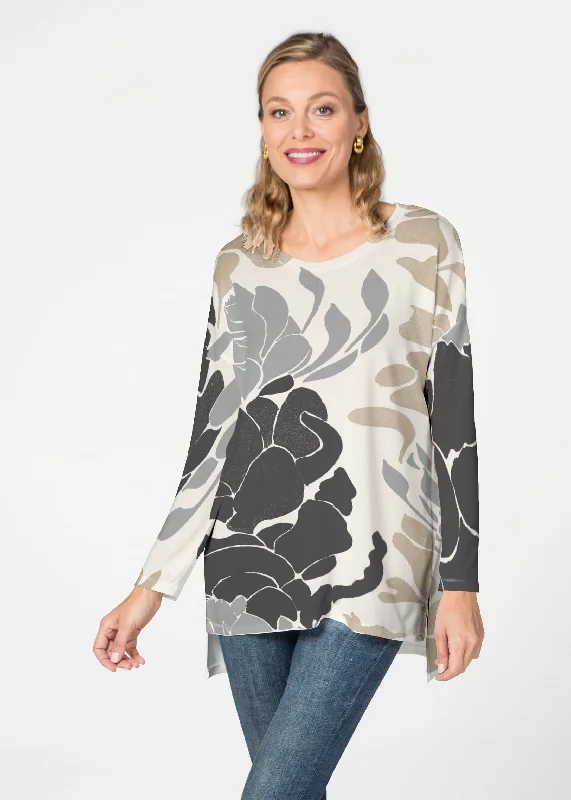 women's tops for those who want to wear pieces that are both functional and fashionableLotus Grey (23057) ~ Slouchy Butterknit Top