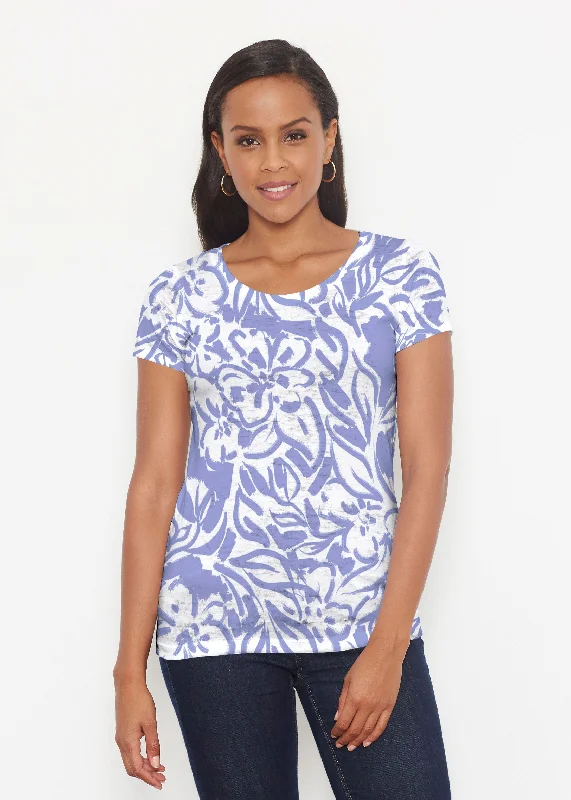 women's tops for business casual attireSummer Breeze Perri (8164) ~ Short Sleeve Scoop Shirt