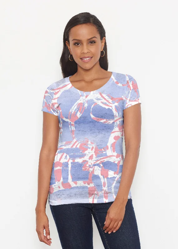 women's tops for those who refuse to compromise on styleRound About Perri (16253) ~ Short Sleeve Scoop Shirt