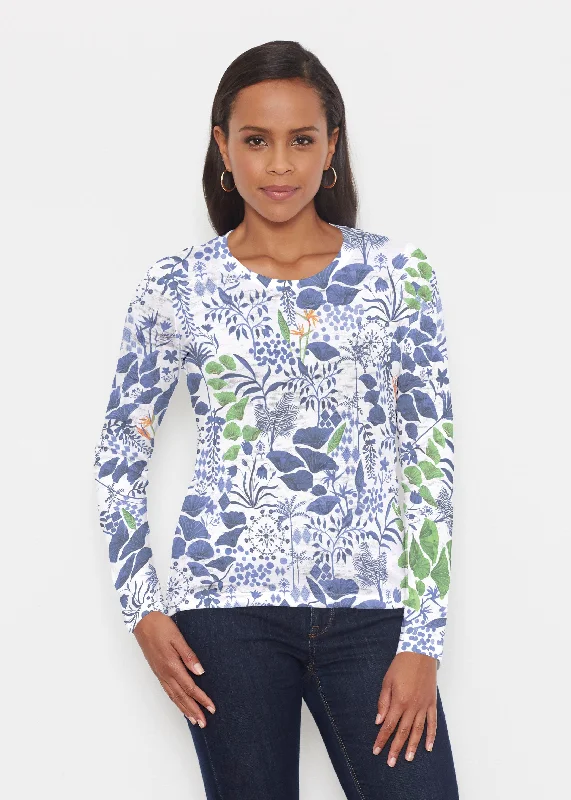 chic women's tops for everyday wearPetals (8141) ~ Signature Long Sleeve Crew Shirt