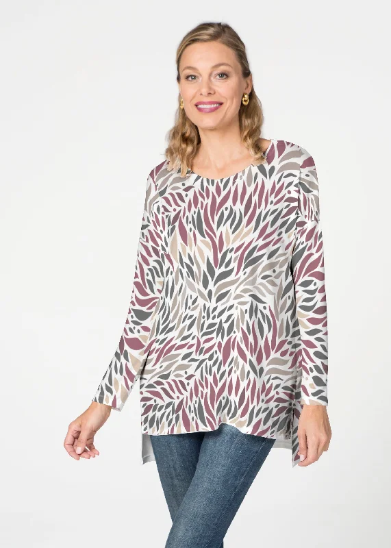 women's stylish topsHotsy Totsy Wine (8144) ~ Slouchy Butterknit Top