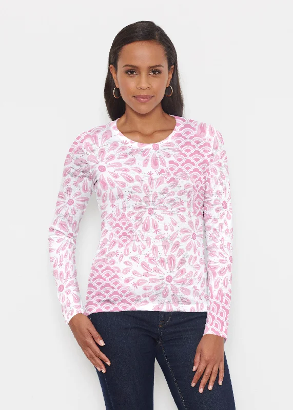 camisoles for womenDaybreak Pink (8073) ~ Signature Long Sleeve Crew Shirt