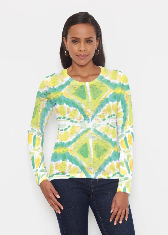 women's tops for summer festivalsLimeade (17272) ~ Signature Long Sleeve Crew Shirt