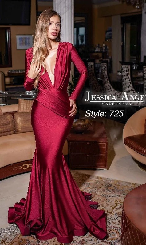 Formal Dress for Day WeddingsLong Sleeve Long Formal Dress: Jessica Angel 725