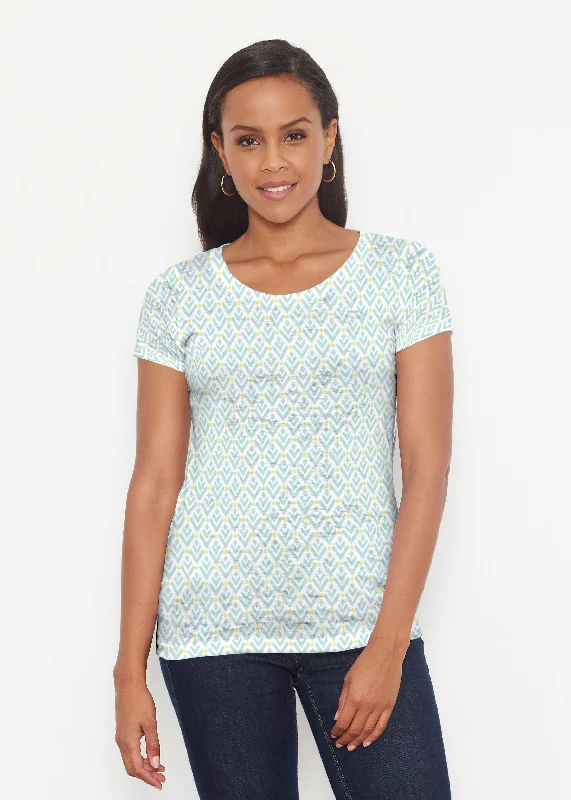 women's tops for those who want to create outfits that are both unique and memorableLemon Drop (13575) ~ Short Sleeve Scoop Shirt