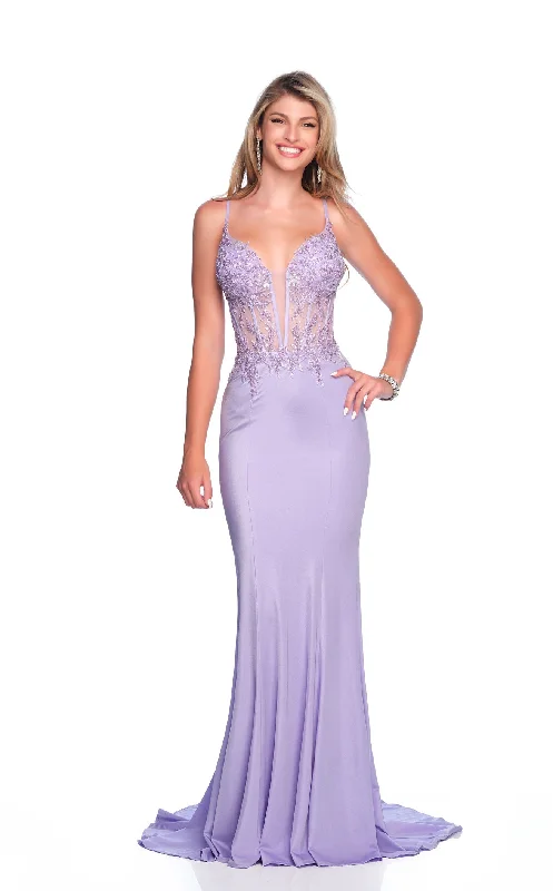 Plunging Neckline DressDave and Johnny 12333 Dress