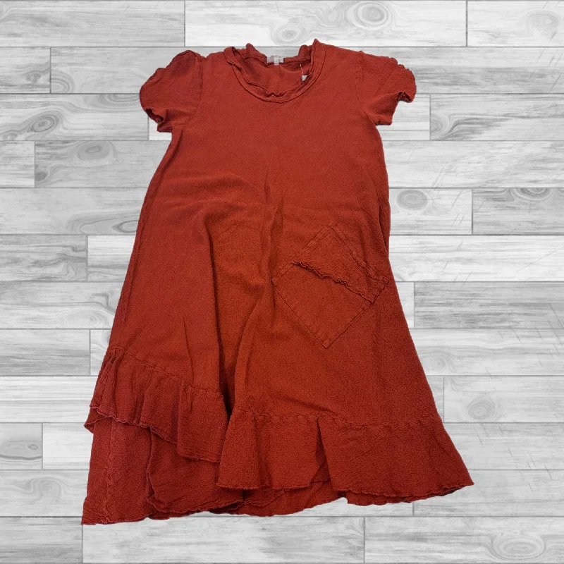 Leather DressDress Casual Short By Oh My Gauze In Orange, Size: S