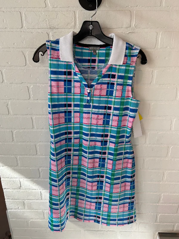 Sleeveless DressDress Casual Short By Talbots In Blue & Green, Size: Mp