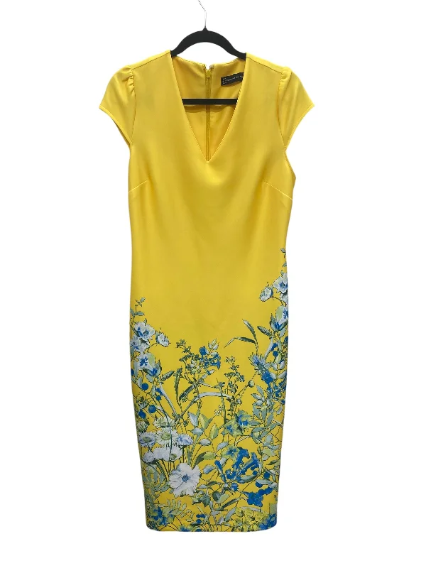 Bohemian DressDress Work By New York And Co In Yellow, Size: M