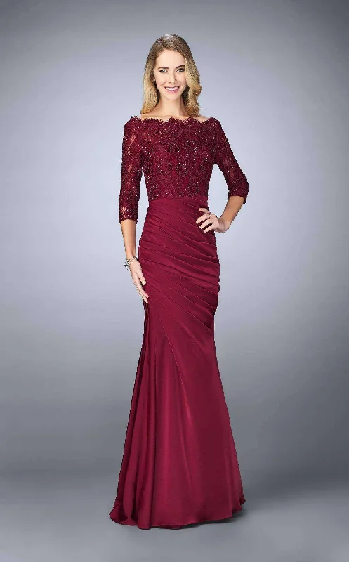 women's ball gown dressesLa Femme 24926 Dress